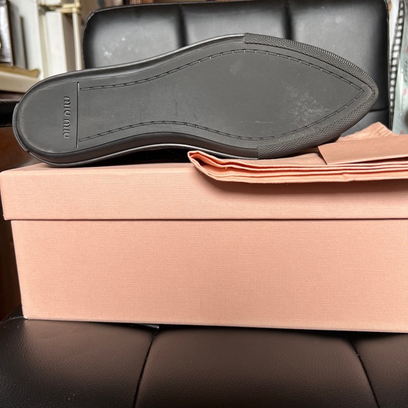 Brand New! Black Velvet Miu Miu With Crystals Size 37 - Picture 6 of 6